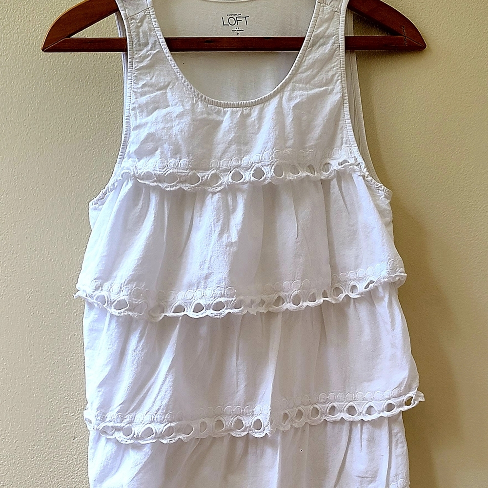 Loft Eyelet Sleevless Top